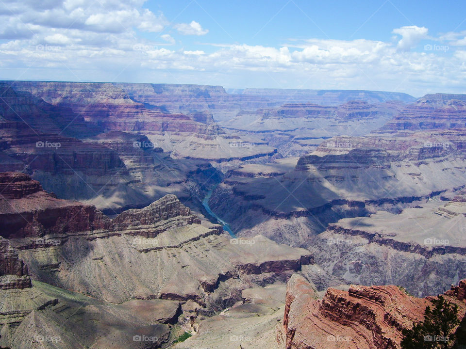 High angle view of grand canyon