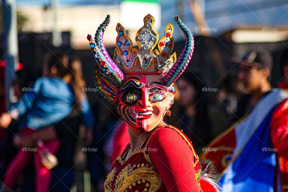 woman with mask