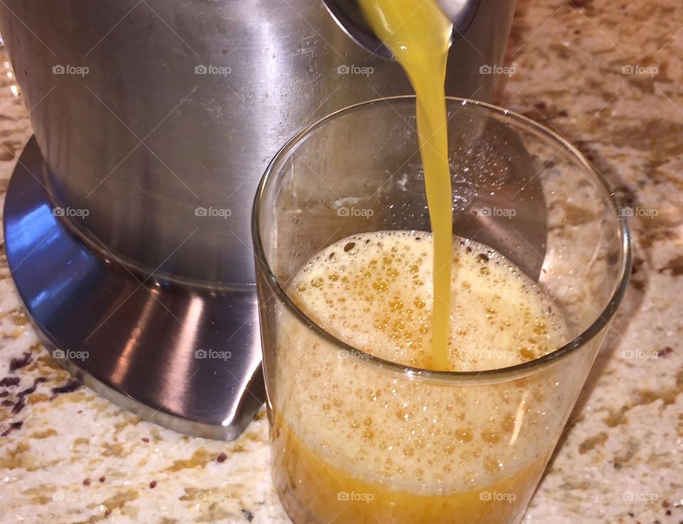 Fresh Orange Juice Every Morning 