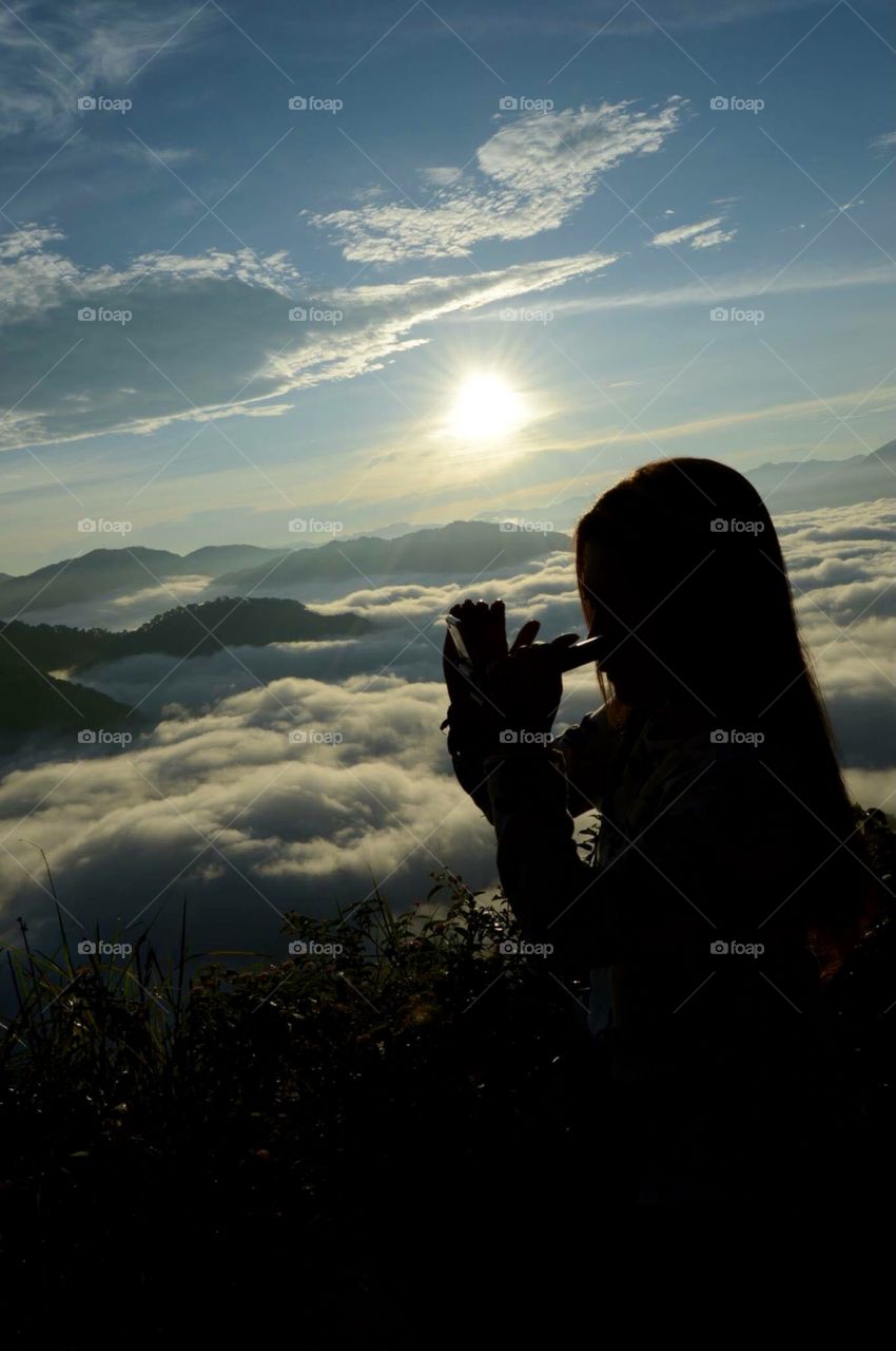 Sea of clouds at Mt. Kiltepan