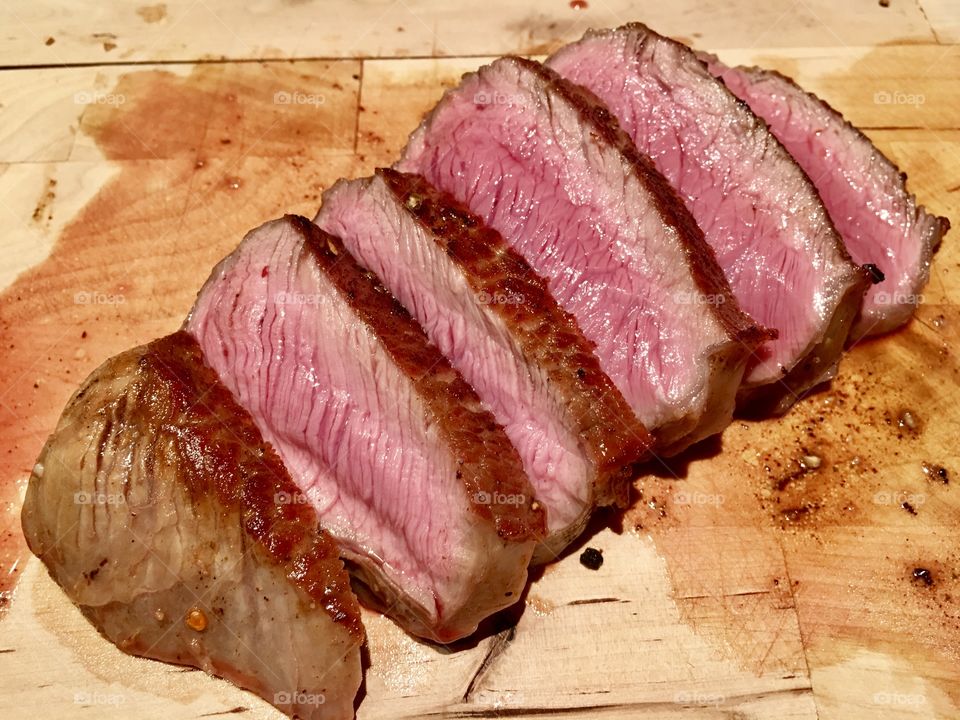Home made medium Rump steak