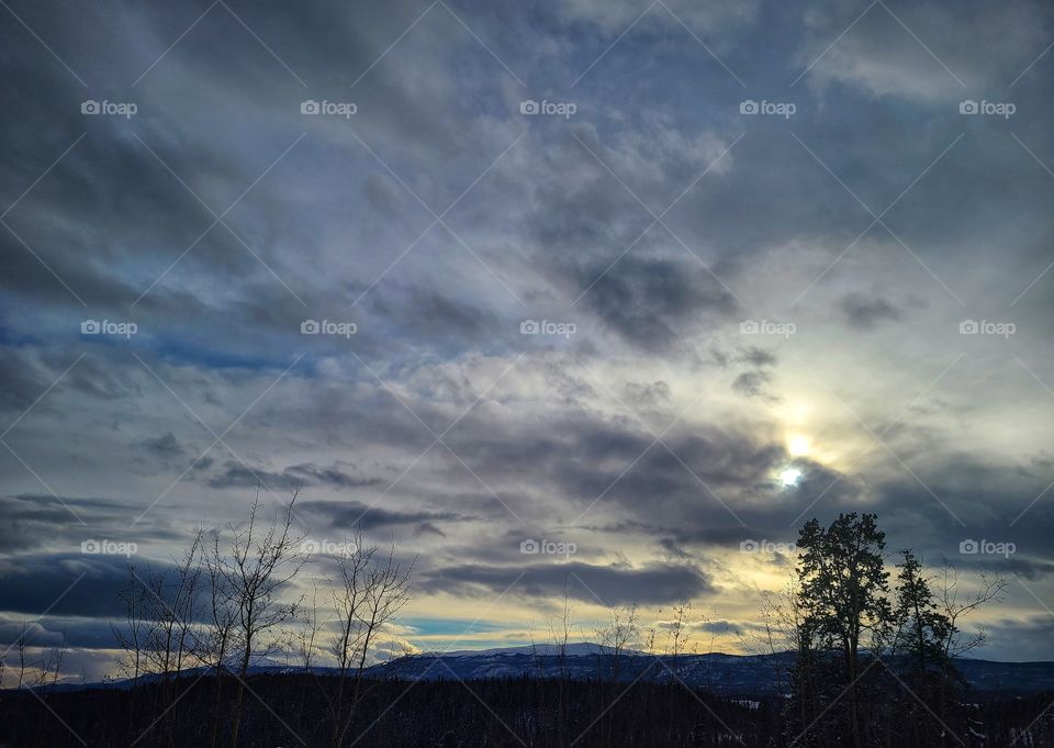 Sunsets over Northern Tundra