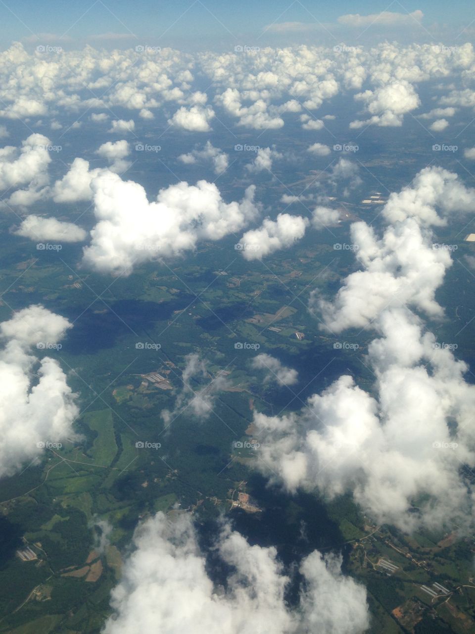 Clouds over the landscape