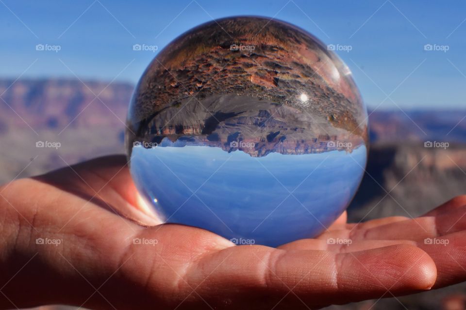 Lensball at the Grand Canyon.