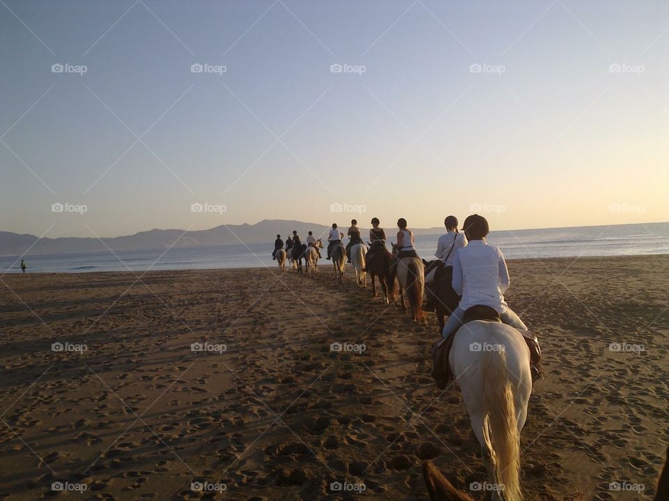 Horse riding Spain Beach