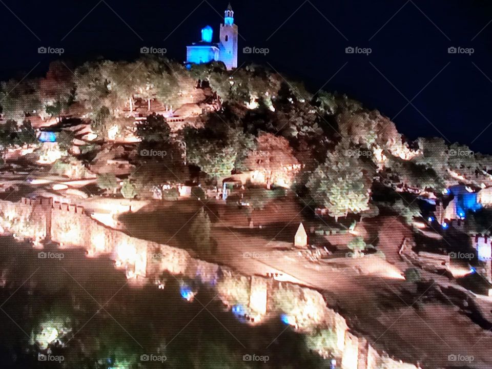 archeological sites by night