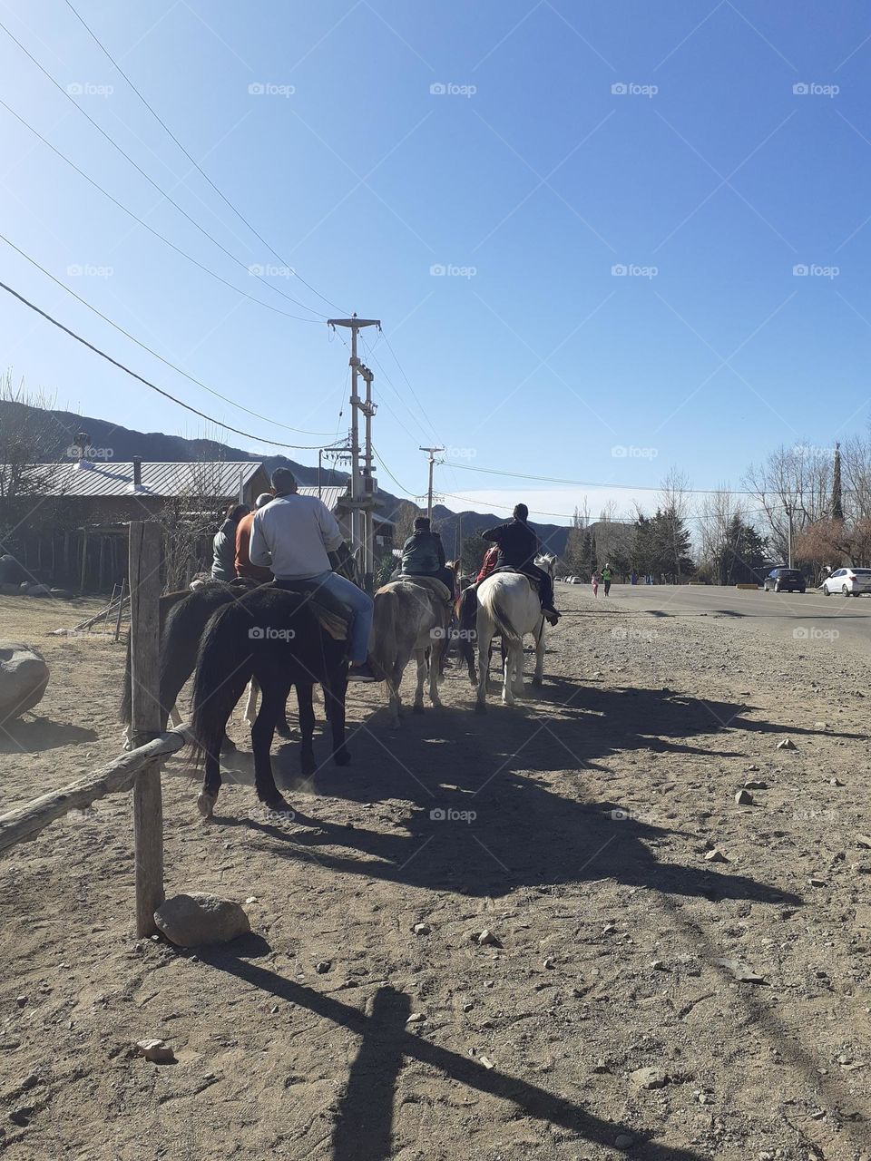 cabalgata en la montaña