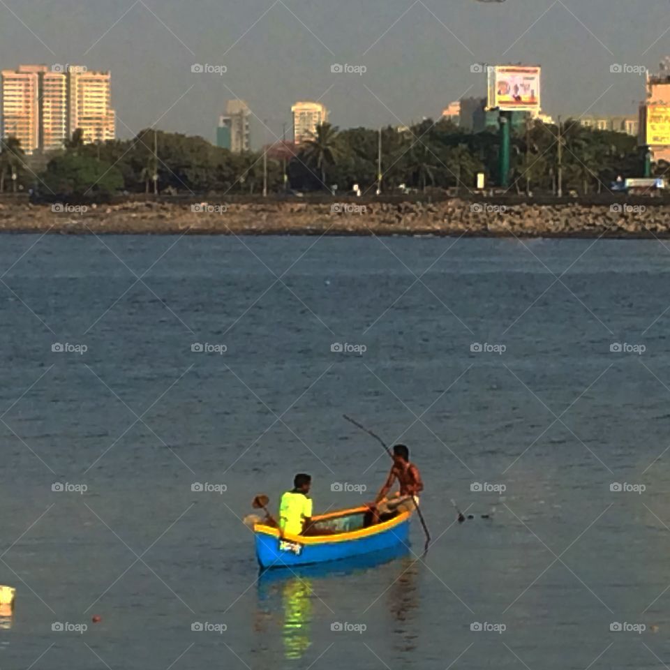 A mixture of Urban and Rural life in Mumbai India.