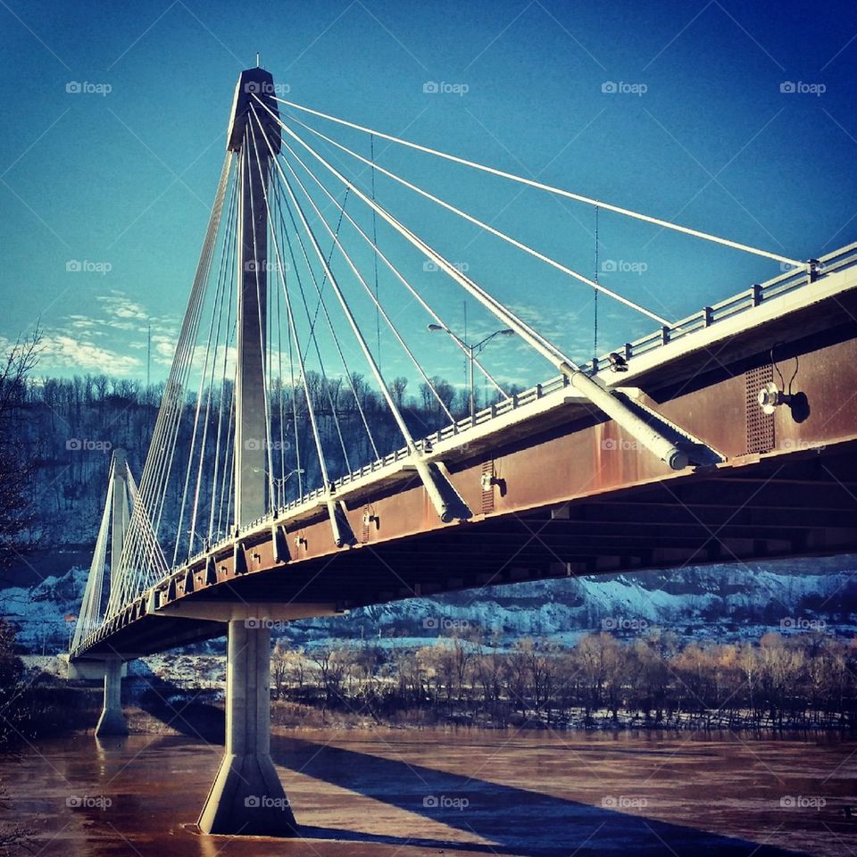 US Grant Cable-Stayed Suspension Bridge