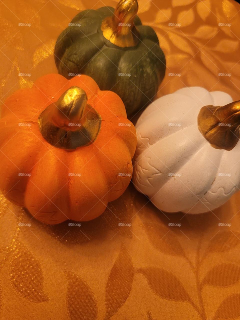 ceramic pumpkins from dollar tree