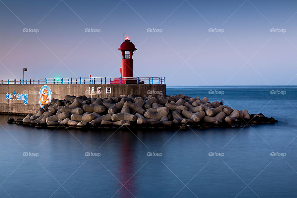 Lighthouse at Homigot beach, Pohang, South Korea