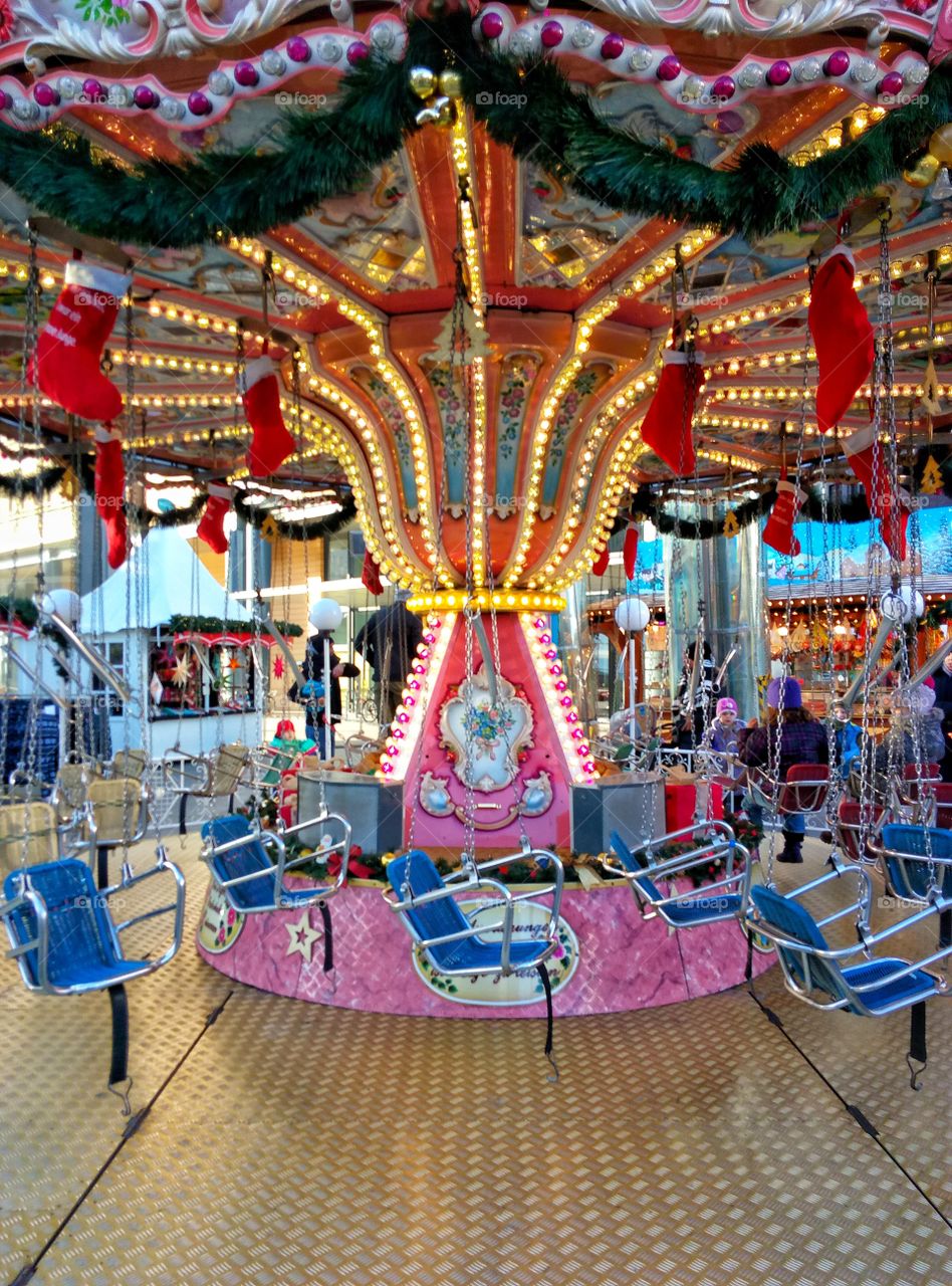 Christmas time carousel in berlin, Germany