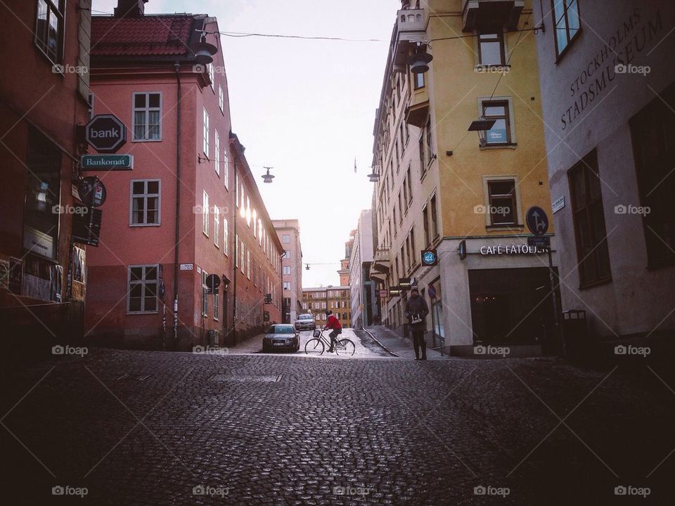 Girl on a bicycle