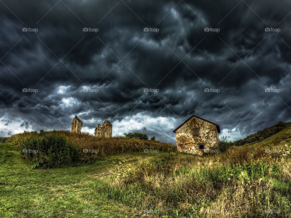 Storm - 1800's Farmhouse Ruins