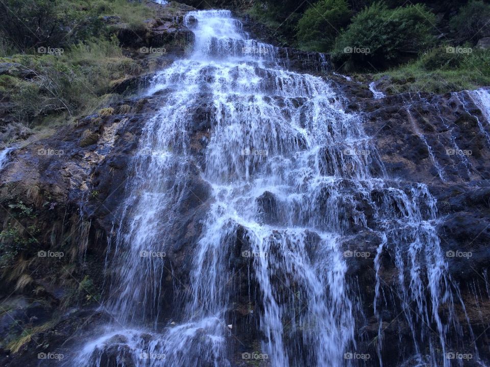 Waterfall, Tiger Leaping Gorge, Lijiang China 
