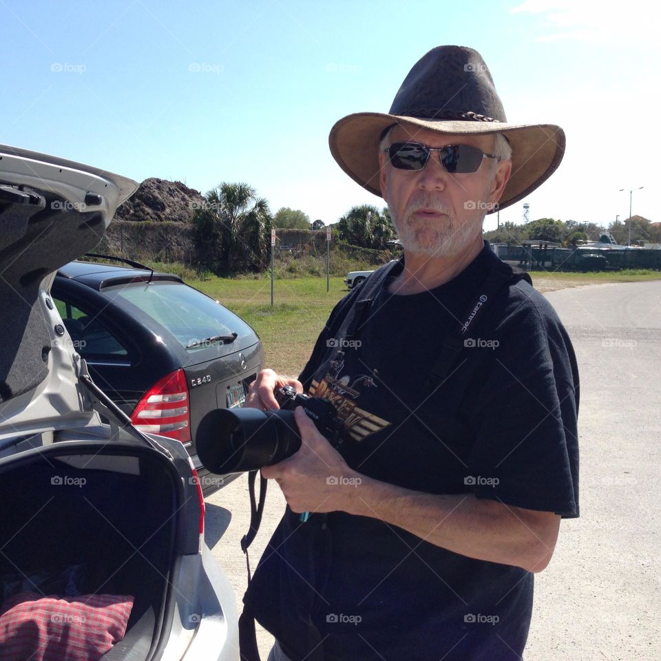 Portrait of a photographer.