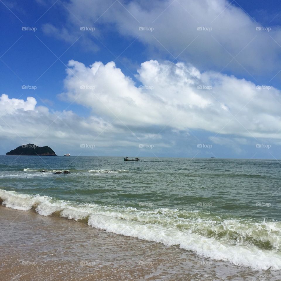 The beautiful beach in Thailand 