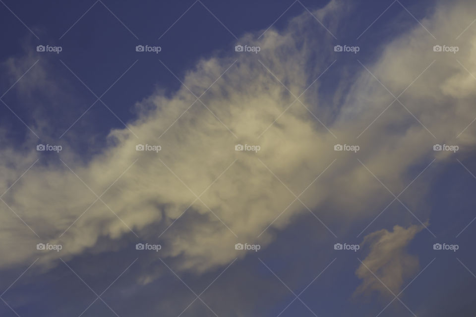 A white cloud formation on Penang Island skies.