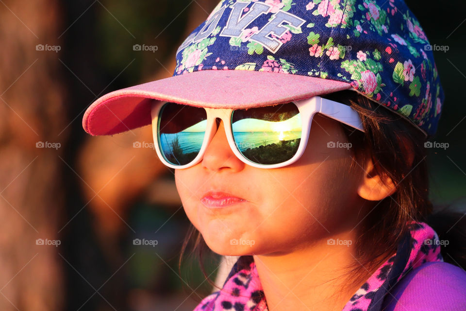 Little cute girl in pink