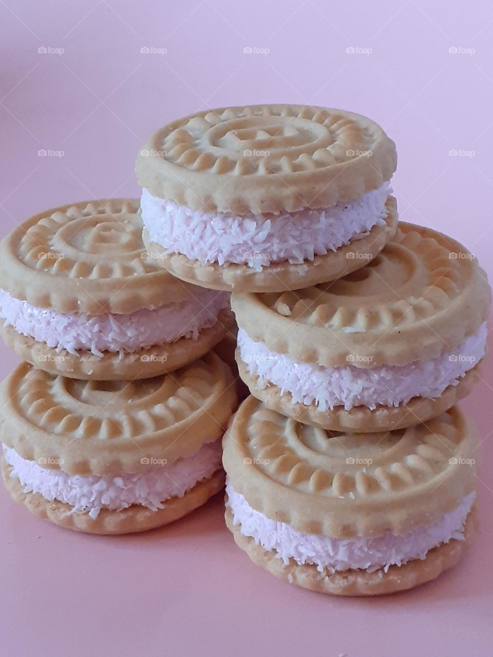 galletas de frutilla y coco