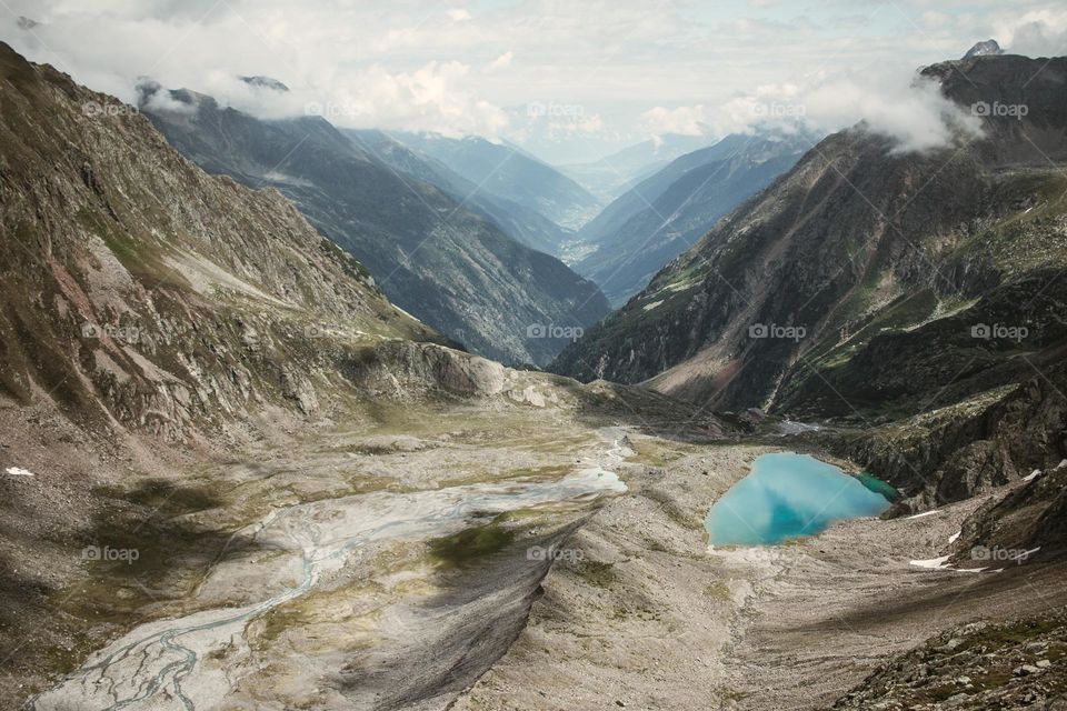 natural sky water mountain view