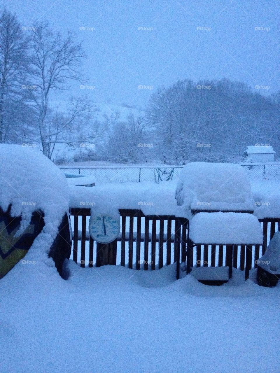 Snow from Hurricane Sandy