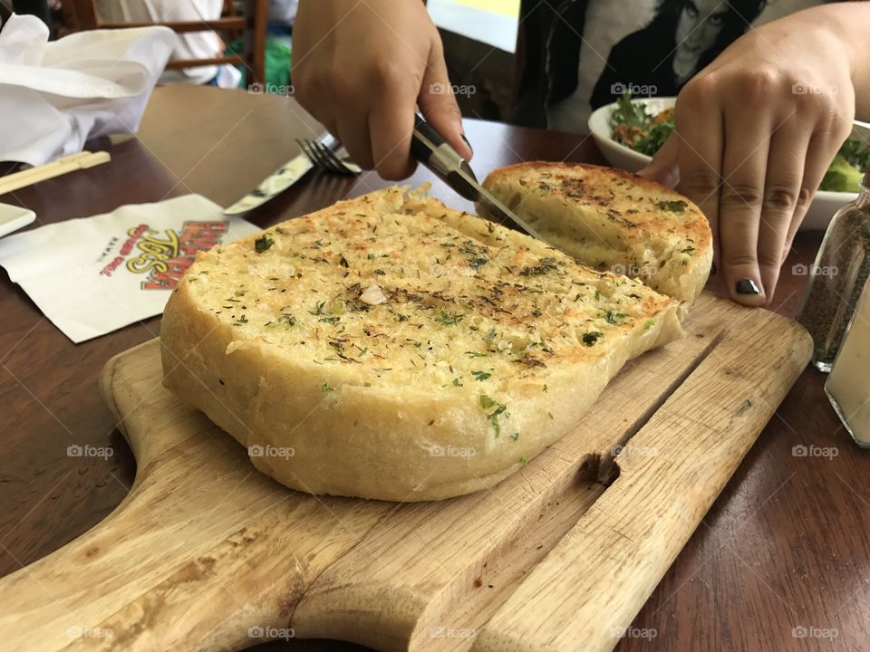 Big garlic bread
