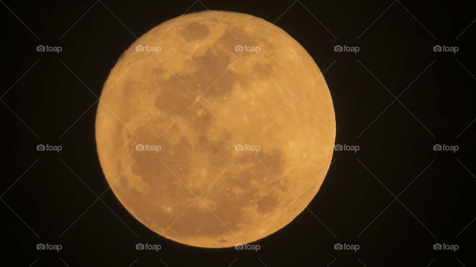 Full moon in sky at night