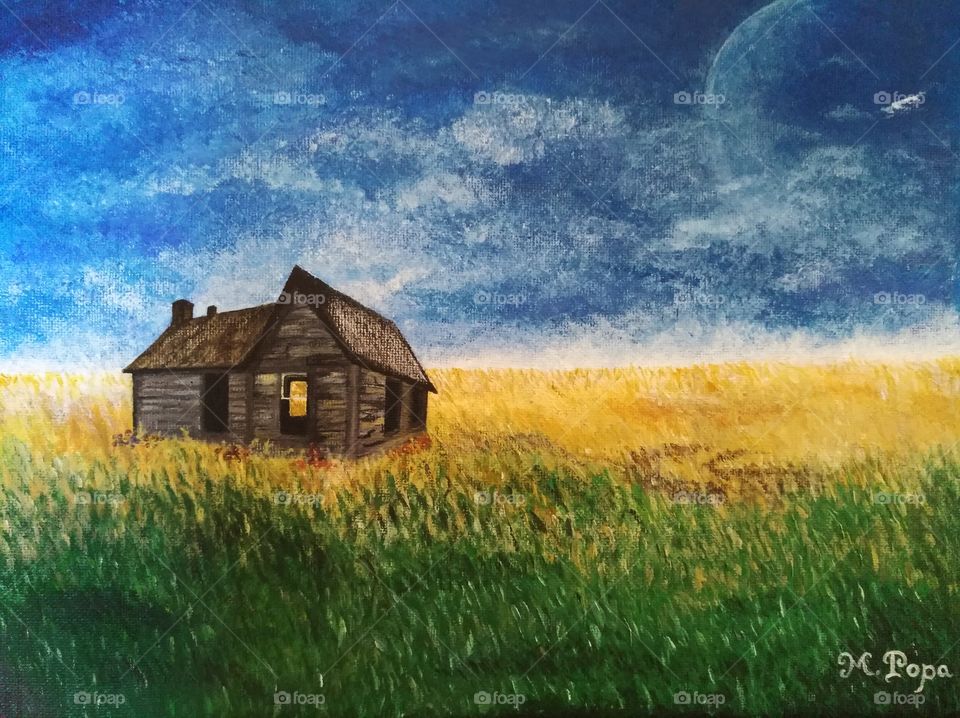 Old living style Painting