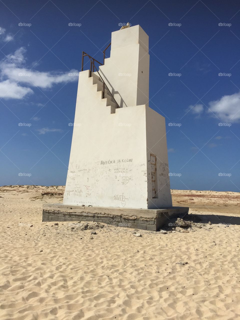 The lighthouse at Santa Maria Cape Verde