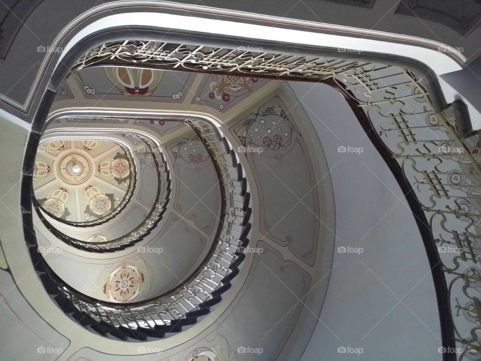 Spiral staircase Art Nouveau