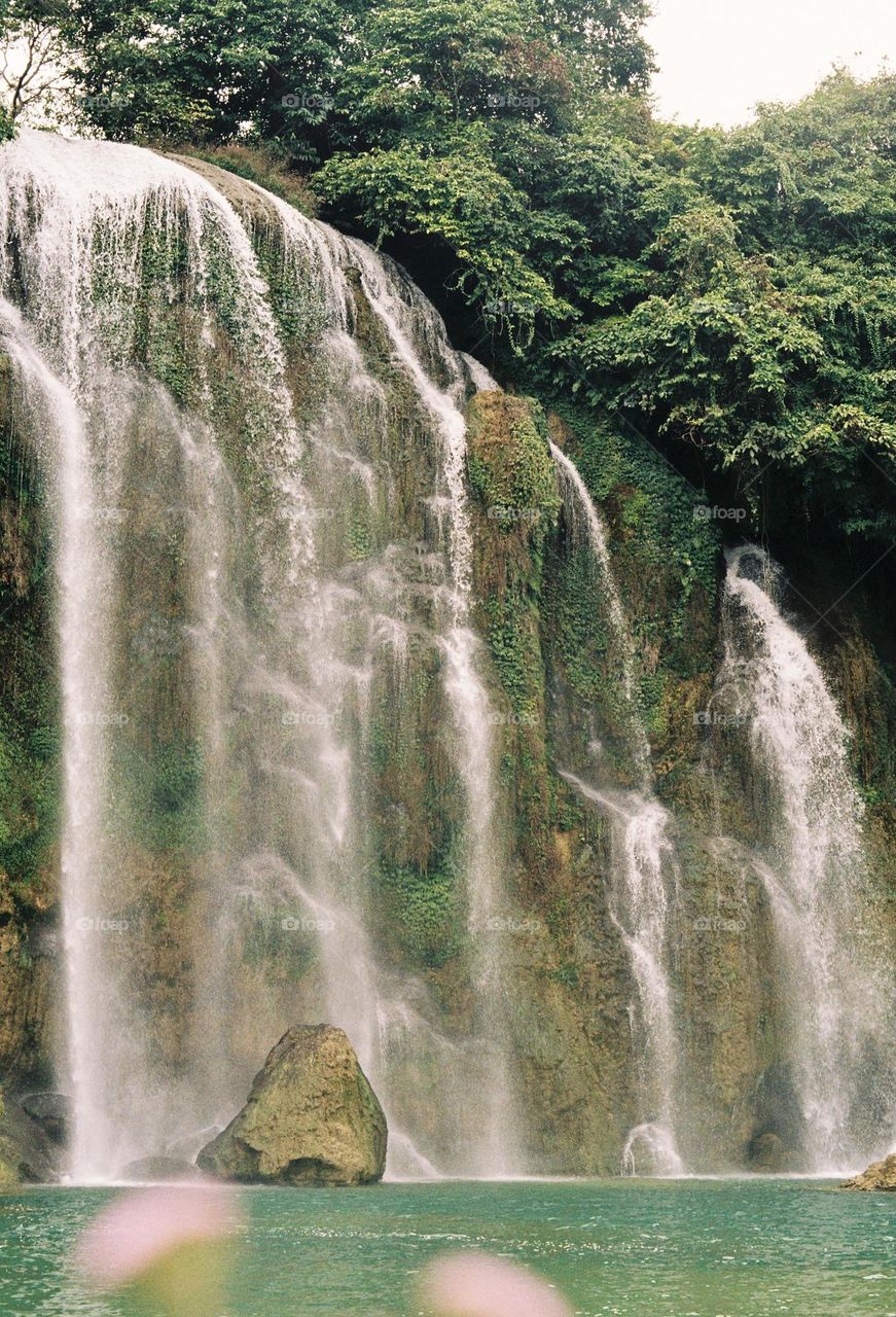 Waterfall, shot on film 