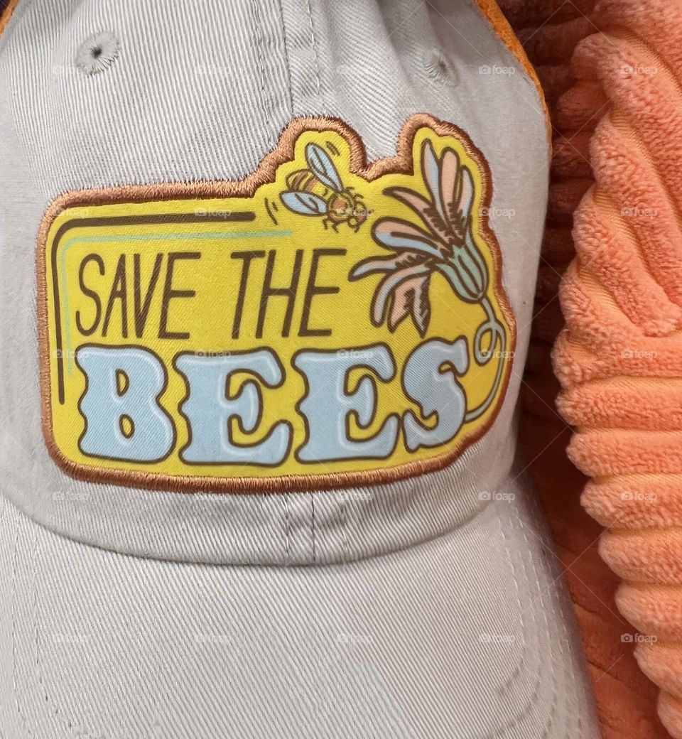 Save the bees Trucker Hat on display 