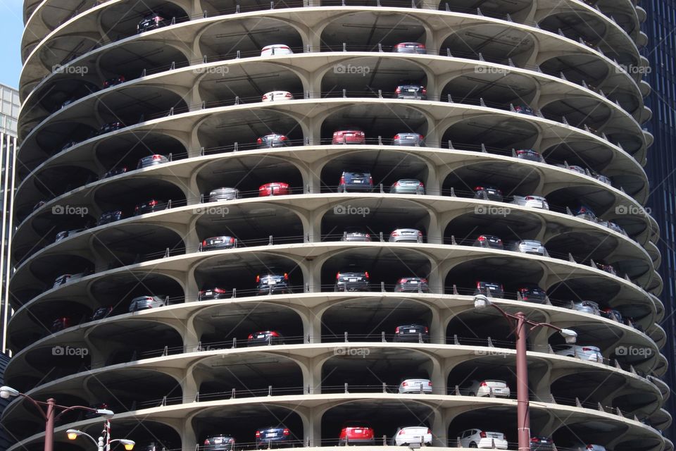 Parking garage Chicago.