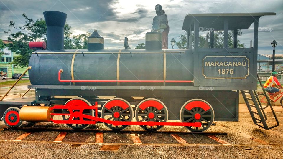 Replica in full size of a Maria Smoke. traditional train years ago.