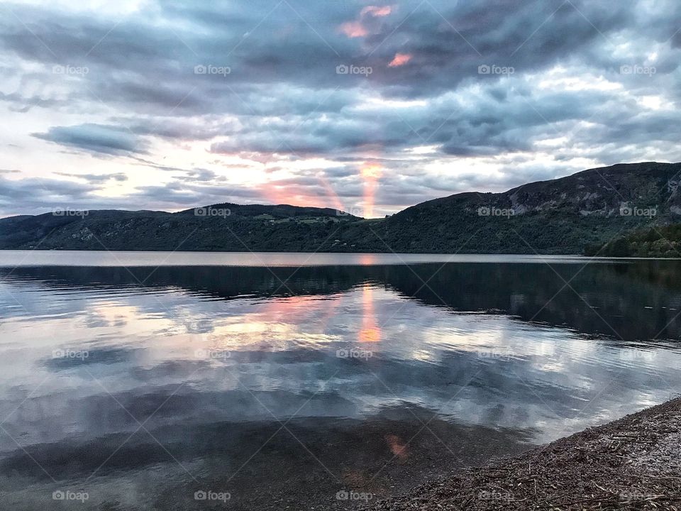 Sunsetting over Loch Ness 