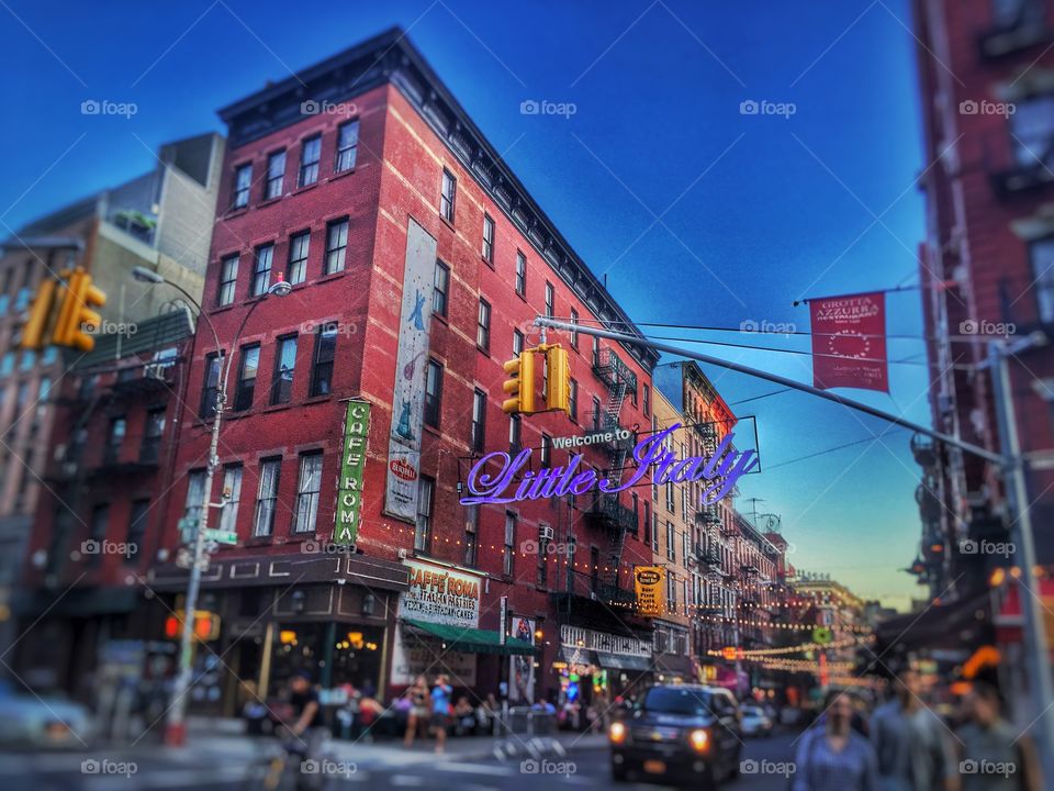 Little Italy. A gorgeous evening spent in Little Italy