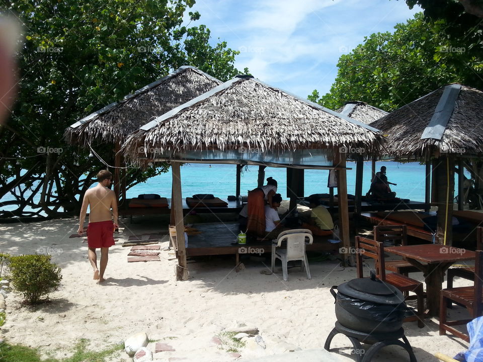 Massage on Thai island