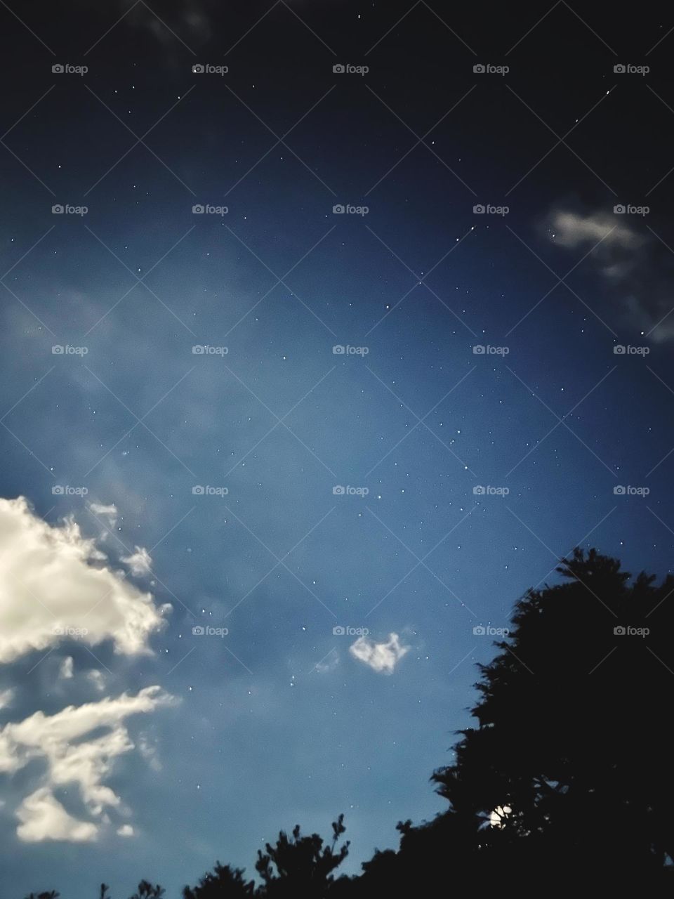 Stars in the clear sky