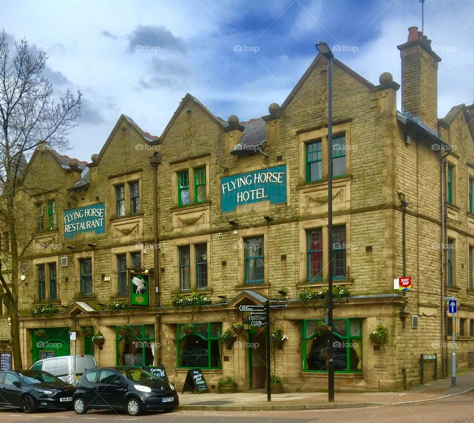 Flying Horse Hotel. Traditional English Pub, Lancashire
