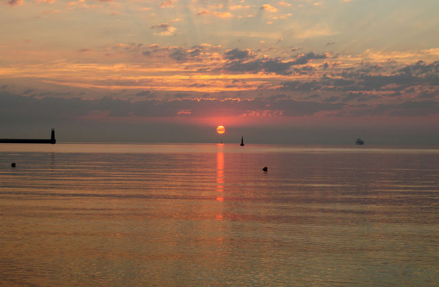 Sunrise over the Baltic Sea 
