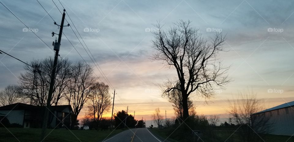 Sunrise on that open road