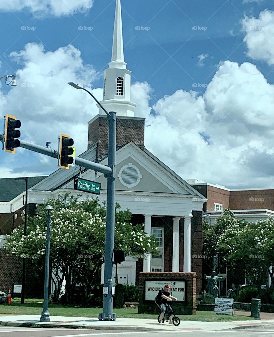 Church at the oceanfront 