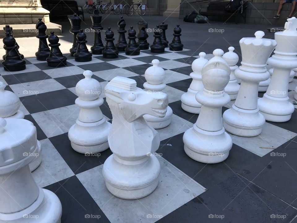 Chess on the floor