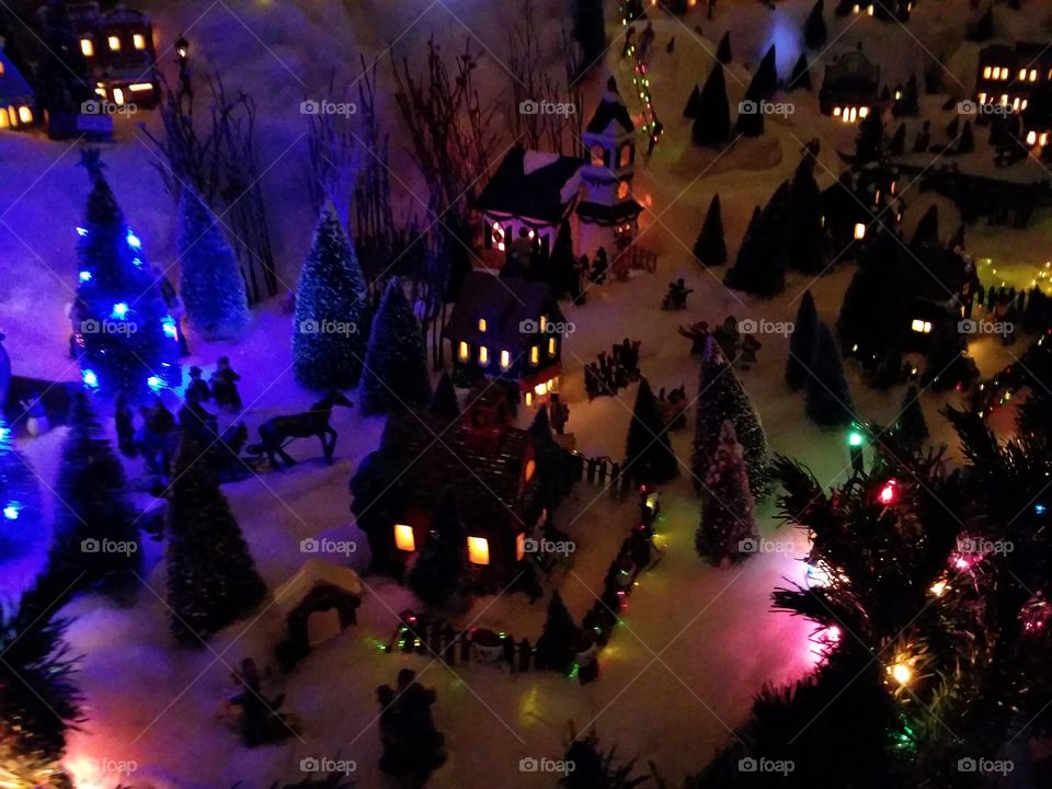 Miniature Christmas Village