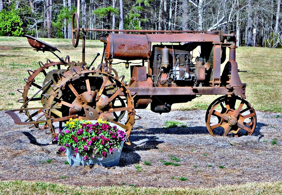 Very old tractor
