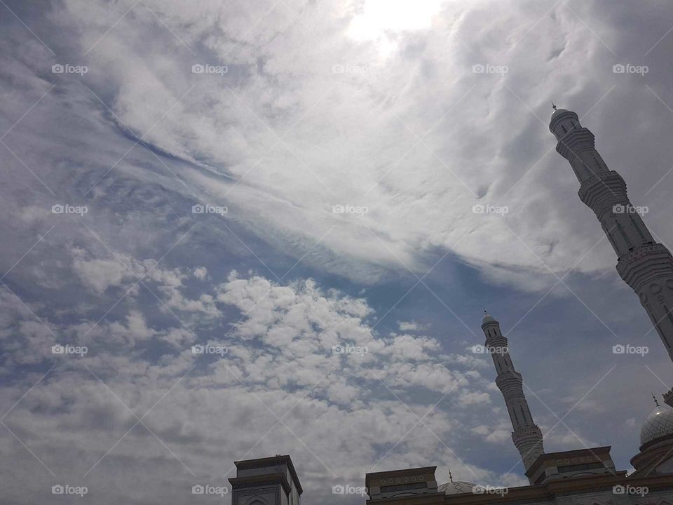 sky in city Astana