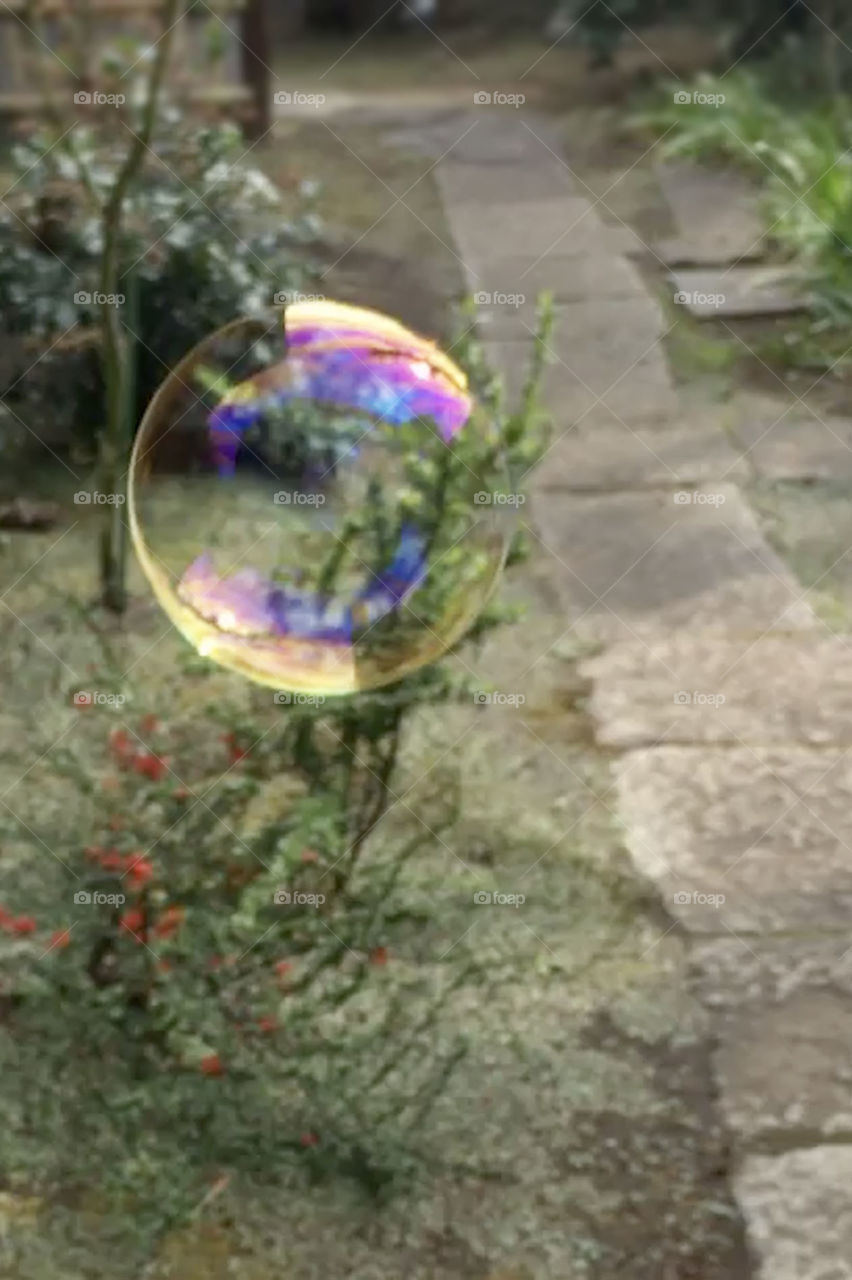 Bubble blower with Stone path 