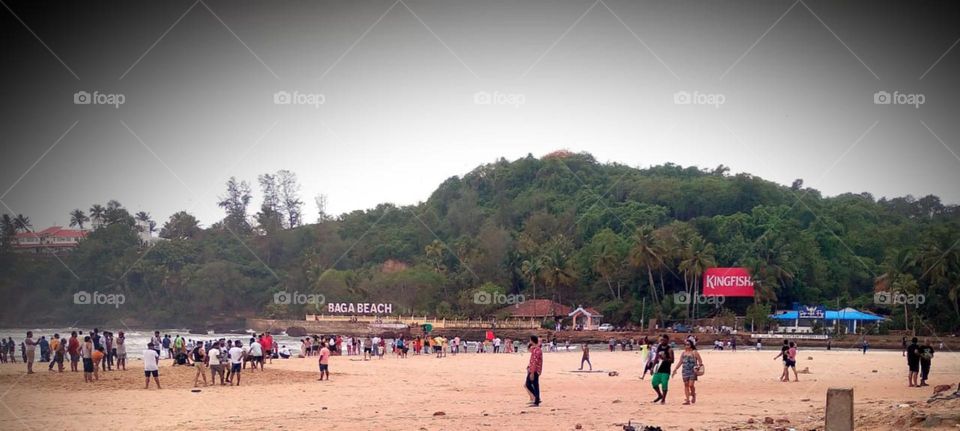 Crowd in Goa Beach