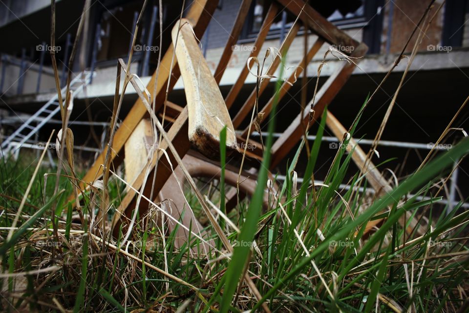 chair in the grass